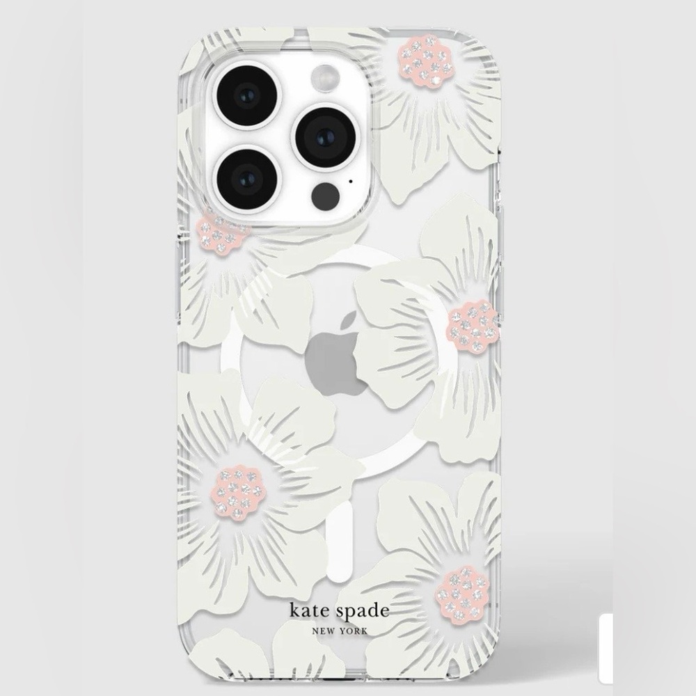 Kate Spade Hollyhock Clear Case for iPhone 15 Pro Max